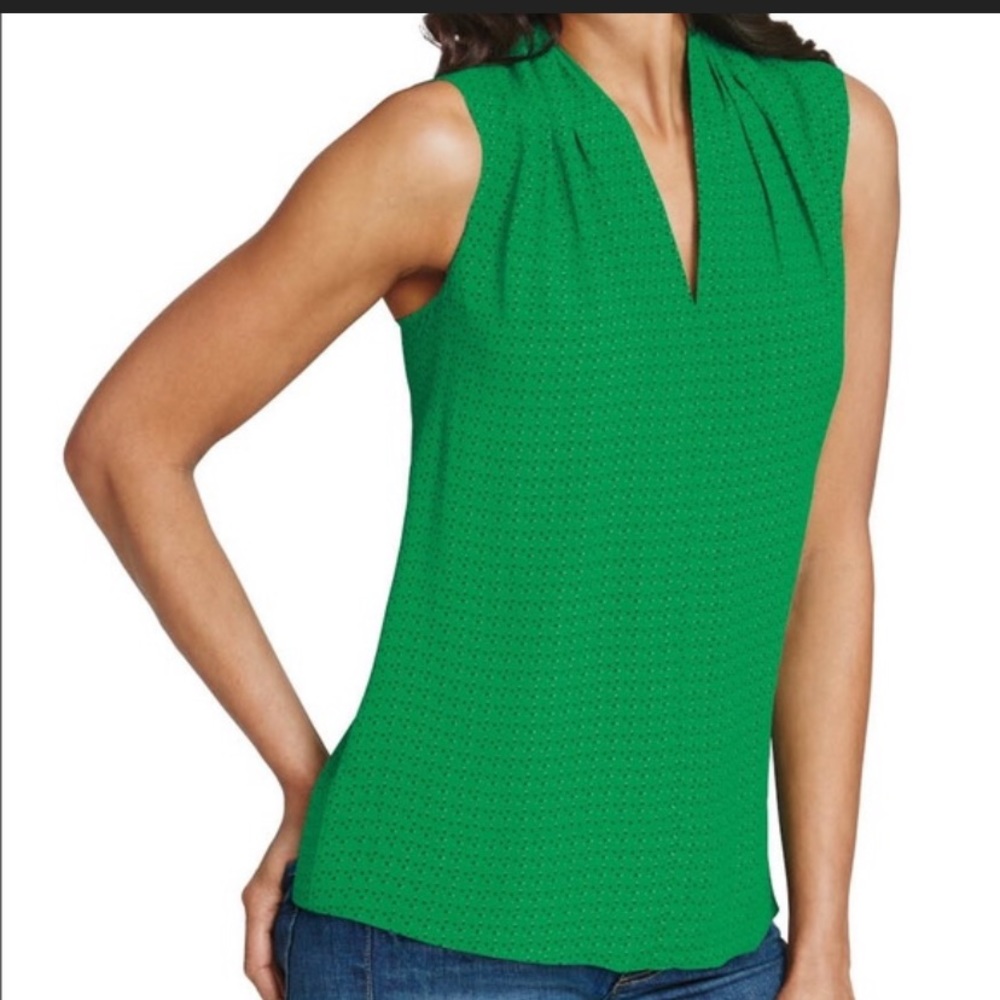 CAbi Printed Business Blouse